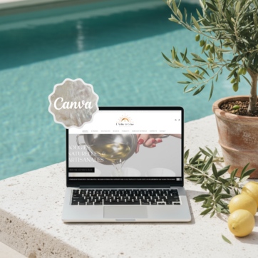 Aqua Serenita – Macbook Mockup Canva