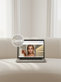 White Haven - Macbook Mockup Canva