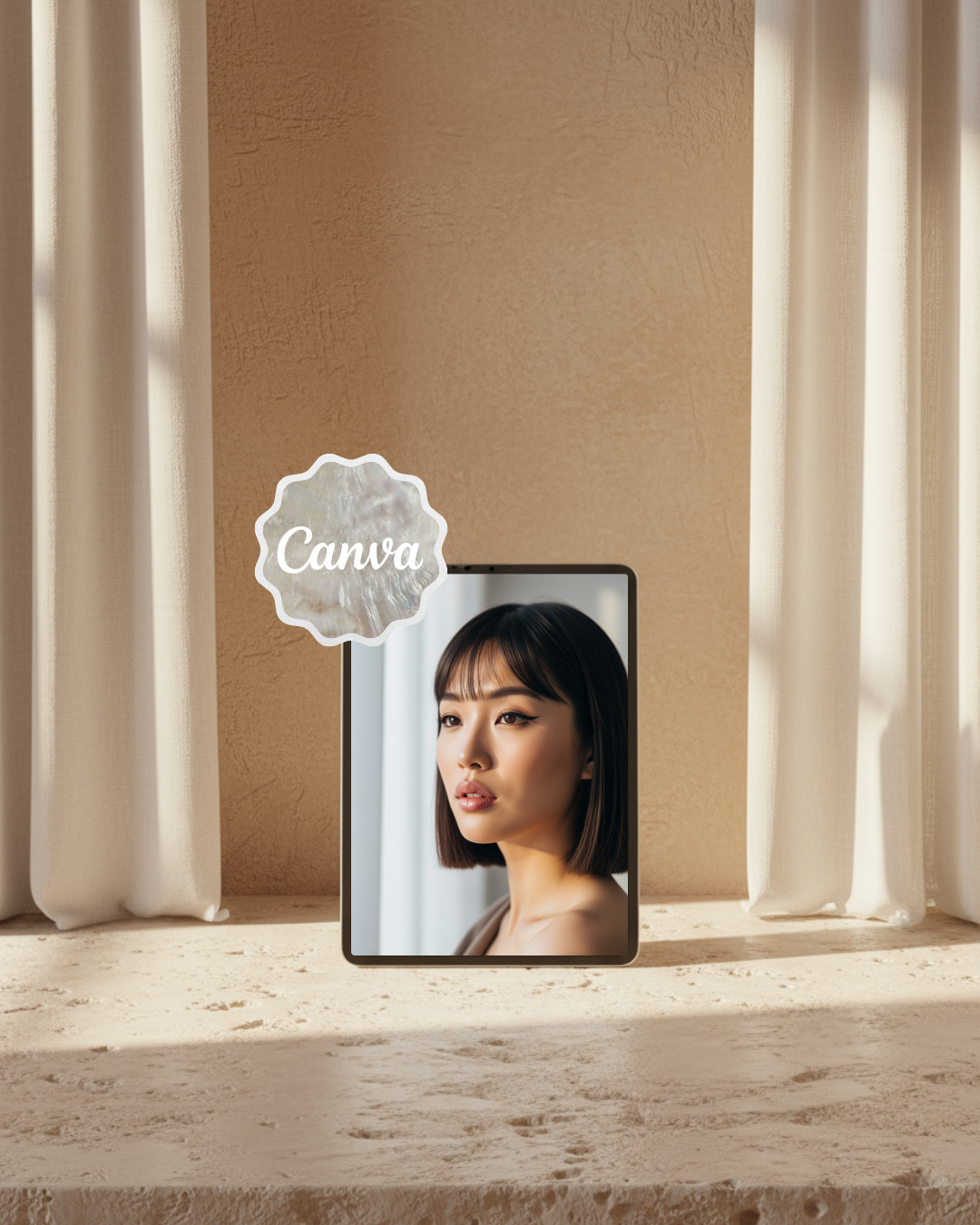 Kasbah Glow – Ipad Mockup Canva